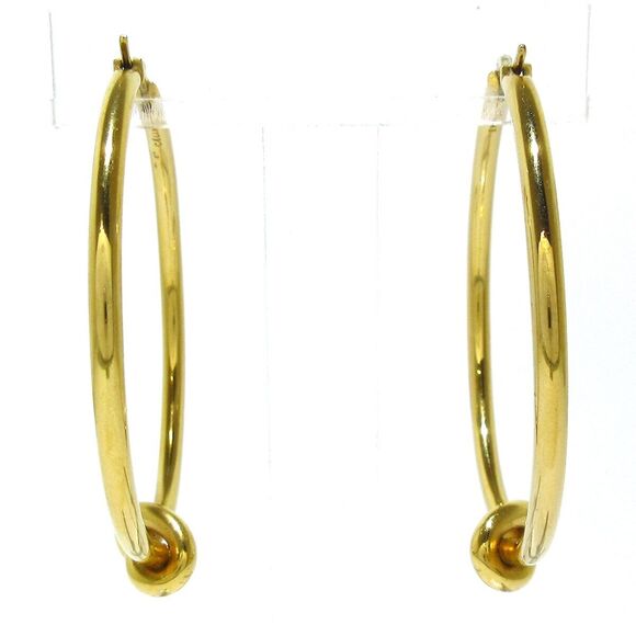 Auth Celine Knot Large Hoop - Gold #136677C36B - Picture 3 of 6